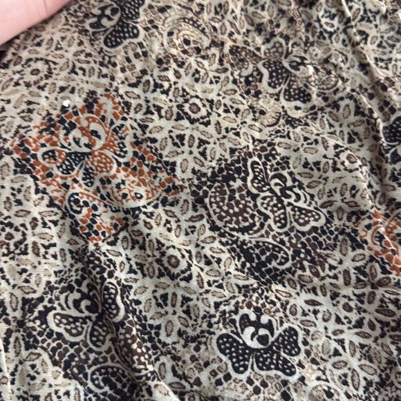 Vintage women patterned button down blouse - Picture 4 of 4